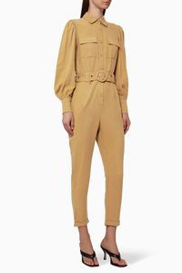 Illusion Belted Jumpsuit