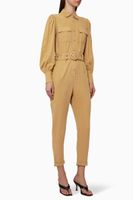 Illusion Belted Jumpsuit - thumbnail