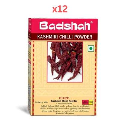 Badshah Kashmiri Chilly Powder 100G (Pack of 12)