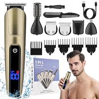 Waterproof Electric Shaver For Household Men's Hair Clippers Multifunctional Electric Push Nose Hair Clipper Set Lightinthebox - thumbnail