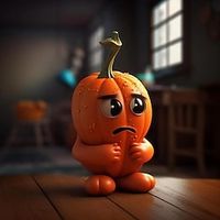 Halloween Pumpkin Outdoor Decoration Home Furnishing Ghost Party Pumpkin Resin Crafts Lightinthebox - thumbnail