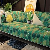 Super Soft Floral Sofa Slipcover 100% Cotton  Sofa Seat Cover Anti-scratch Furniture Protector Couch Cover  Furniture Protector for Dogs Cats Kids Lightinthebox - thumbnail