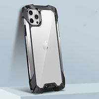 Phone Case For Apple Clear Case iPhone 13 Pro Max 12 11 SE 2022 X XR XS Max 8 7 iPhone 13 Pro Max 12 Mini 11 Transparent Shockproof Solid Colored TPU Aluminum Alloy miniinthebox Phone Case For Apple Clear Case iPhone 13 Pro Max 12 11 SE 2022 X XR XS Max 8 7 iPhone 13 Pro Max 12 Mini 11 Transparent Shockproof Solid Colored TPU Aluminum Alloy miniinthebox