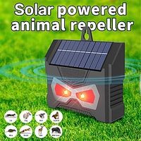 Ultrasonic Animal Repellent Solar Outdoor Waterproof Ultrasonic Bird Repellent Explosive Flash Mouse Repellent USB Solar Charging Method Used for Home Garden Yard Garage Farm 1PC Lightinthebox