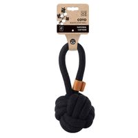 M-PETS Coto Black Loop Ball L Eco Friendly Dog Toy (Pack of 2)