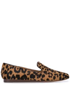 Veronica Beard leopard print loafers - Brown