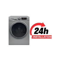 Ariston Front Load Freestanding Washer Dryer | 10kg Washer | 7kg Dryer | Made In Italy | Silver Color