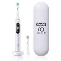 Oral B iO7 White Alabaster Rechargeable Tooth Brush. 5 Smart Modes. IO Technology, Artificial Intelligence, Interactive Display, 3Hrs. Fast Magnetic Charger - iOM7.2A1.1B