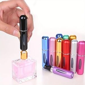 Perfume Refill Bottle Portable Mini Refillable Spray Jar Scent Pump Case Empty Cosmetic Containers Atomizer For Travel 5ml miniinthebox