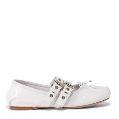 Leather ballet flats