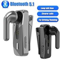 Collar Earphones for One Ear Bluetooth 5.1 Wireless Headset Business Earphone With Mic Sports Ear Hook Lotus Handsfree for Drive miniinthebox - thumbnail