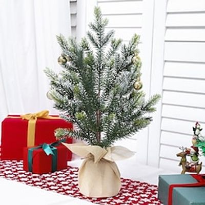 Tabletop Christmas Tree with Pine Cones and Cloth Bag Base for Indoor and Outdoor Holiday Decoration Christmas Decorations Easy Assembly miniinthebox Tabletop Christmas Tree with Pine Cones and Cloth Bag Base for Indoor and Outdoor Holiday Decoration Christmas Decorations Easy Assembly miniinthebox