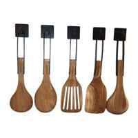 Nordico Acacia Wood Kitchen Utensils (Set of 5) - thumbnail