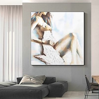 Naked Woman oil Painting Hand painted Naked Women Canvas Wall Decor Bedroom Handmade Wall Art On Canvas Wall Decor Gift For Him No Frame Lightinthebox