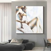 Naked Woman oil Painting Hand painted Naked Women Canvas Wall Decor Bedroom Handmade Wall Art On Canvas Wall Decor Gift For Him No Frame Lightinthebox