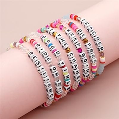 Women's Bracelets Fashion Outdoor Letter Bracelets  Bangles miniinthebox