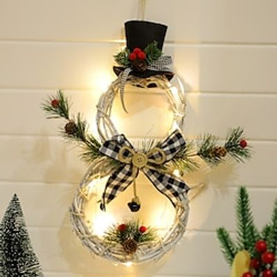 Christmas Rattan Wreath with lights Christmas wreath Christmas Tree Home Decoration Pendant Props Lightinthebox Christmas Rattan Wreath with lights Christmas wreath Christmas Tree Home Decoration Pendant Props Lightinthebox