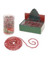 Homesmiths Christmas 270cm Bead Garland Red Homesmiths Christmas 270cm Bead Garland Red
