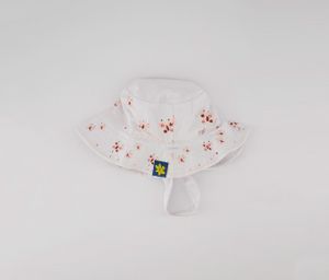 Baby Girl Reversible Cap  White Combo
