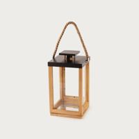 Wooden Lantern with Handle - 20x36 cms