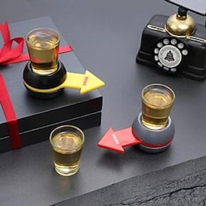 Rotatable Arrow Beer Wine Board Game Pointer, Shot Spinner, Party Game Glass Cup Kit, Spin The Shot Drinking Game Table Gifts Entertainment Lightinthebox