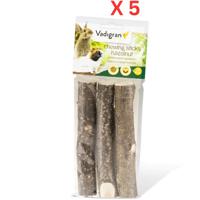 Vadigran Chewing Sticks Hazelnut 15Cm - 3Pcs (Pack of 5)