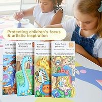 20pcs Portable Watercolor Painting Book Set - Perfect for Kids 3-5 Years Old to Learn and Create miniinthebox