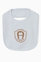 Logo Embroidered Cotton Bib Logo Embroidered Cotton Bib