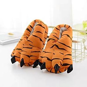 Unisex Cartoon Paw Shoes Plush Dinosaur Claw Slippers Winter Warm Home Fuzzy Monster Slippers Halloween Animal Costume miniinthebox