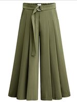 Fashionable wide-band wide-leg pants casual pants - thumbnail