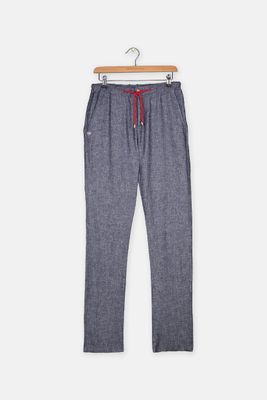 Boys Drawstring Pants  Navy/Red