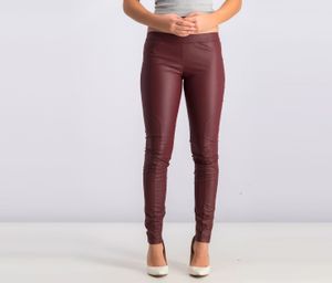 Womens Pull-on Leggings  Maroon