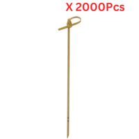 Hotpack 15 Cm Disposable Bamboo Knotted Skewer 2000 Pieces - BKS15