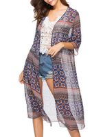 Chiffon Cardigan Outer Middle Sleeve Cover Up