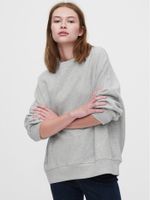 High Neck Pullover Crop Sweatshirt - thumbnail