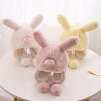 Toddler Animal Hats Winter Hats Children Soft Warm Caps  Unisex Active School  Outdoor Solid Color Stylish Polyester Hats  Caps Khaki One-Size Lightinthebox - thumbnail