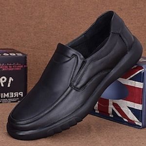 Men's Loafers  Slip-Ons Leather Loafers Outdoor Daily Faux Leather Breathable dark brown Black Summer Spring Lightinthebox