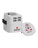 SKROSS Pro Light USB World Adapter White - thumbnail