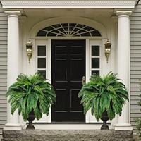 UV Resistant Lifelike Artificial Boston Fern, Artificial Ferns for Outdoors, Faux Ferns Fake Ferns Artificial Plants, Fake Boston Fern for Porch Window Home Decor Lightinthebox