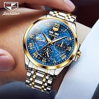 New Jinshidun Brand Men'S Watches Calendar 24-Hour Indication Week Display Multifunction Mechanical Watch Luminous Waterproof Men'S Wristwatch miniinthebox - thumbnail