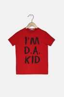 Kids Boys Graphic IM D.A KID Short Sleeve Tee  Red - thumbnail