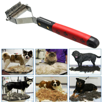 Dog Cat Grooming Comb Brush Pet Knot Cutter For Hair Matted