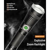 P50 Strong Light Long-range Flashlight Type-C Smart Fast Charging Telescopic Zoom Flashlight Lightinthebox - thumbnail