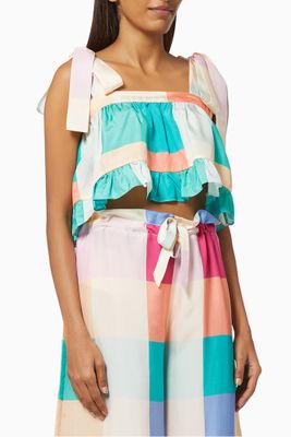 Emely Top in Colourblock Polyester Emely Top in Colourblock Polyester