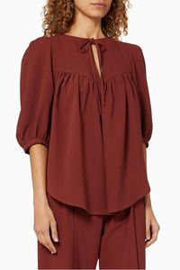 Gathered Georgette Blouse