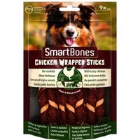 Smartbones Chicken Wrapped Mini Sticks 9 Pack Rawhide Free Chew Dog Treats