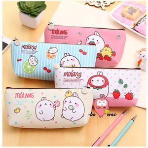 Cute Cartoon Rabbit Pencil Case Box Pen Storage Bag Pouch Cosmetics Makeup Bag