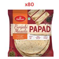Haldirams Punjabi Masala Papad 200Gm (Pack Of 80)