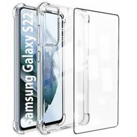 Max Max |Samsung Galaxy S22 Tempered Glass & Cover