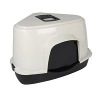Ebi Cat Toilet Prism 70 Zen Series Corner Tray Litter Box For Cats White 56X70X46Cm